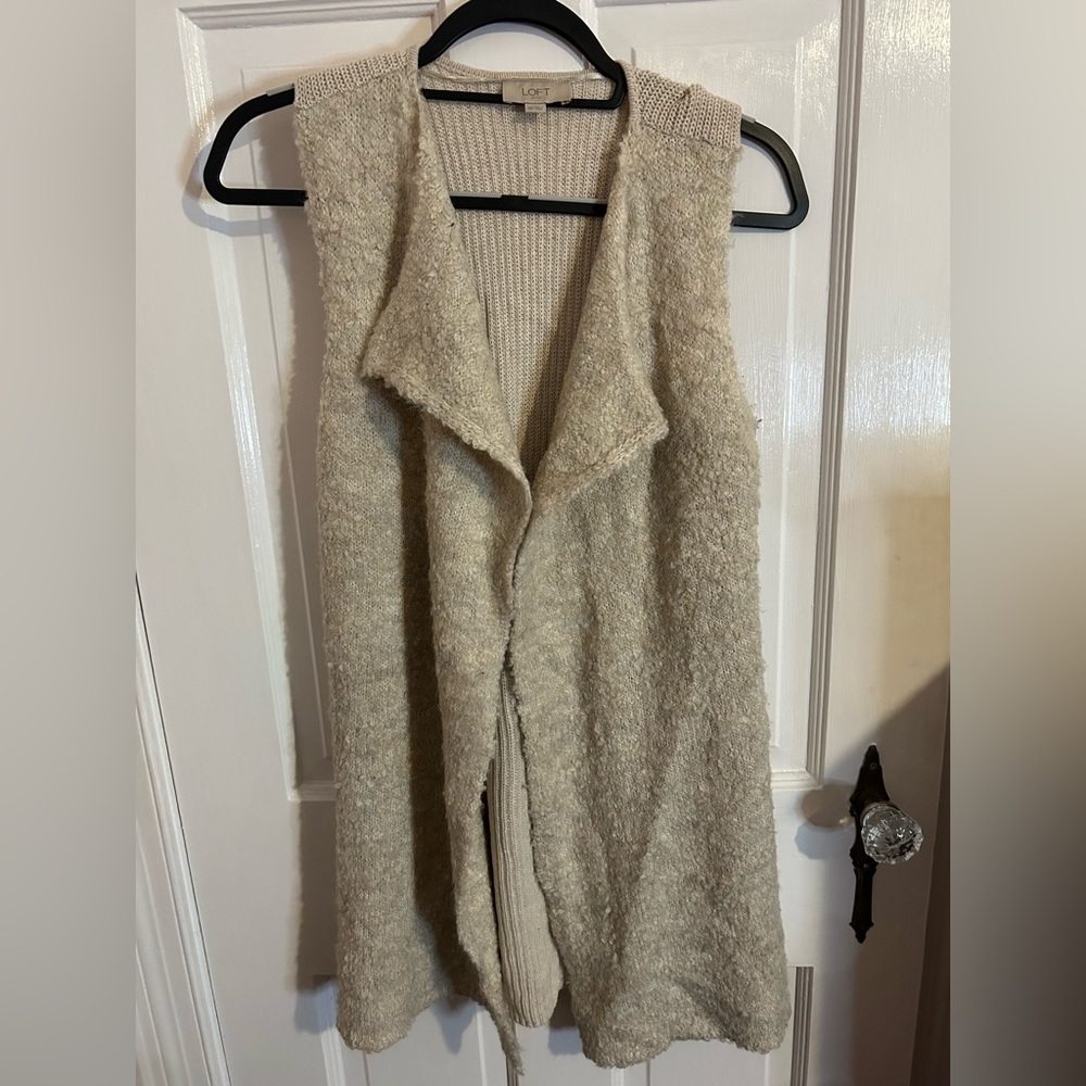 Loft outlet open sweater vest
